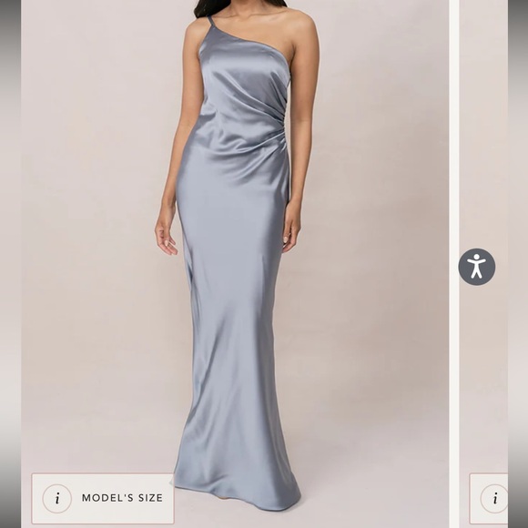 Revelry Jade Bridesmaid Dress Size 8 - Picture 2 of 3